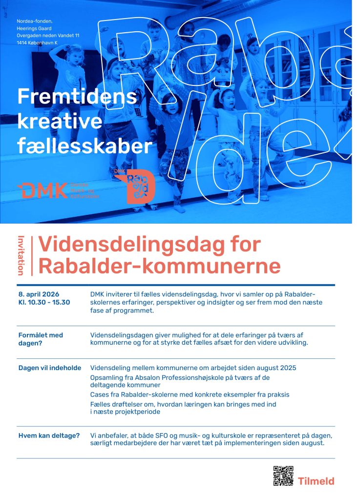Vidensdelingsdag 8. april 2026 - Danske Musik- og Kulturskoler