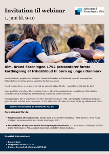 Invitation til webinar - Danske Musik- og Kulturskoler